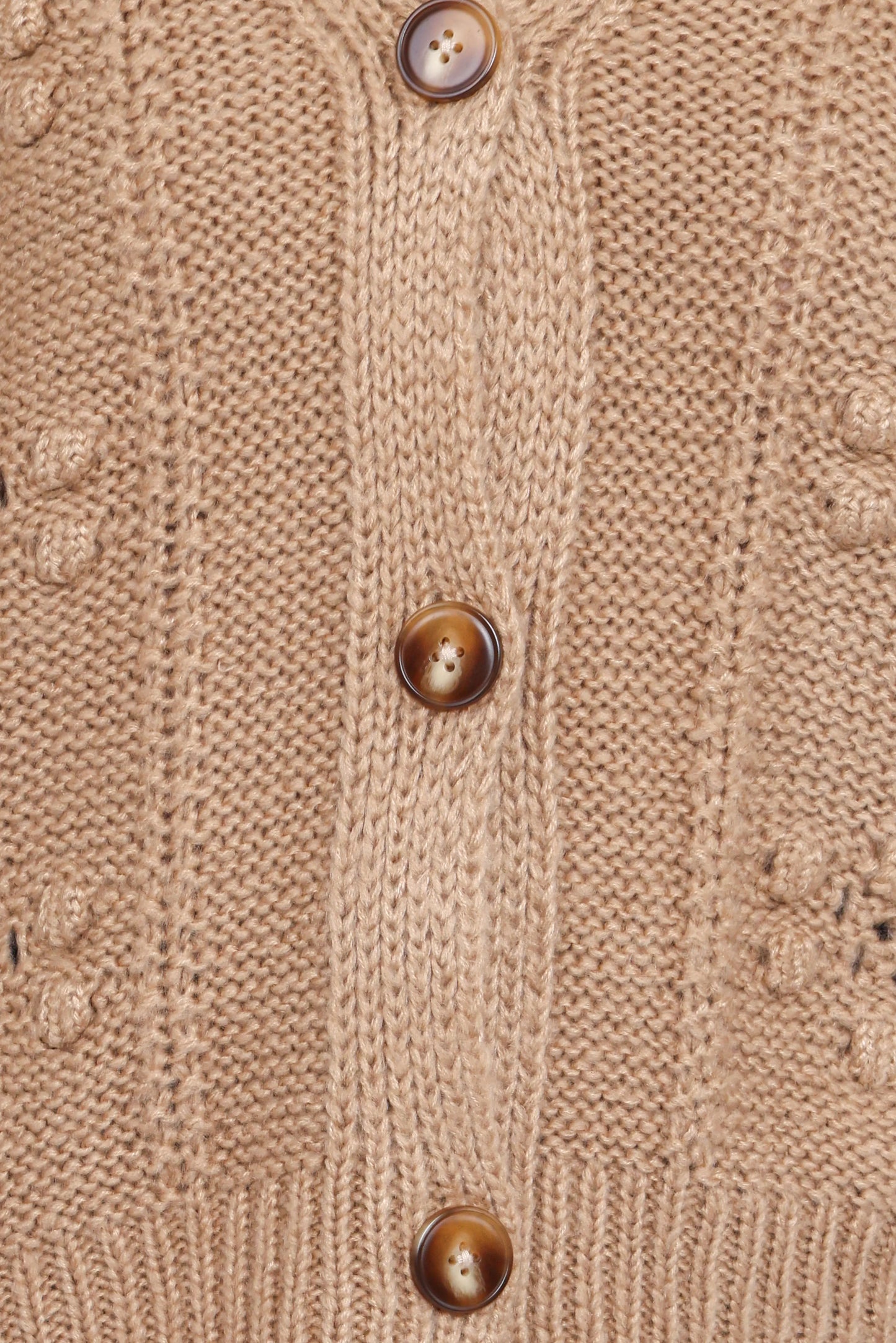 Melody Textured Button Up Cardigan Mushroom