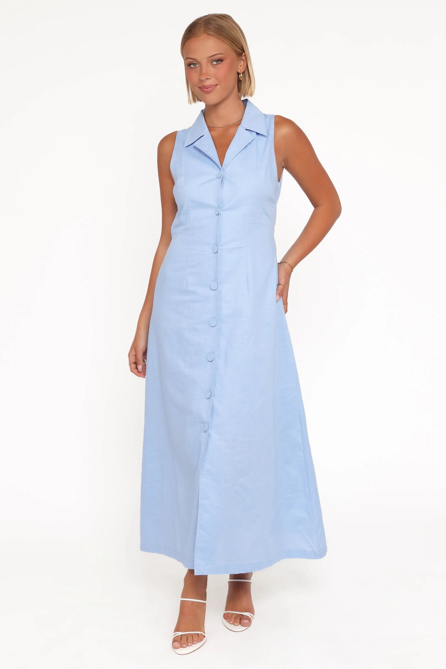Galia Midi Dress Blue