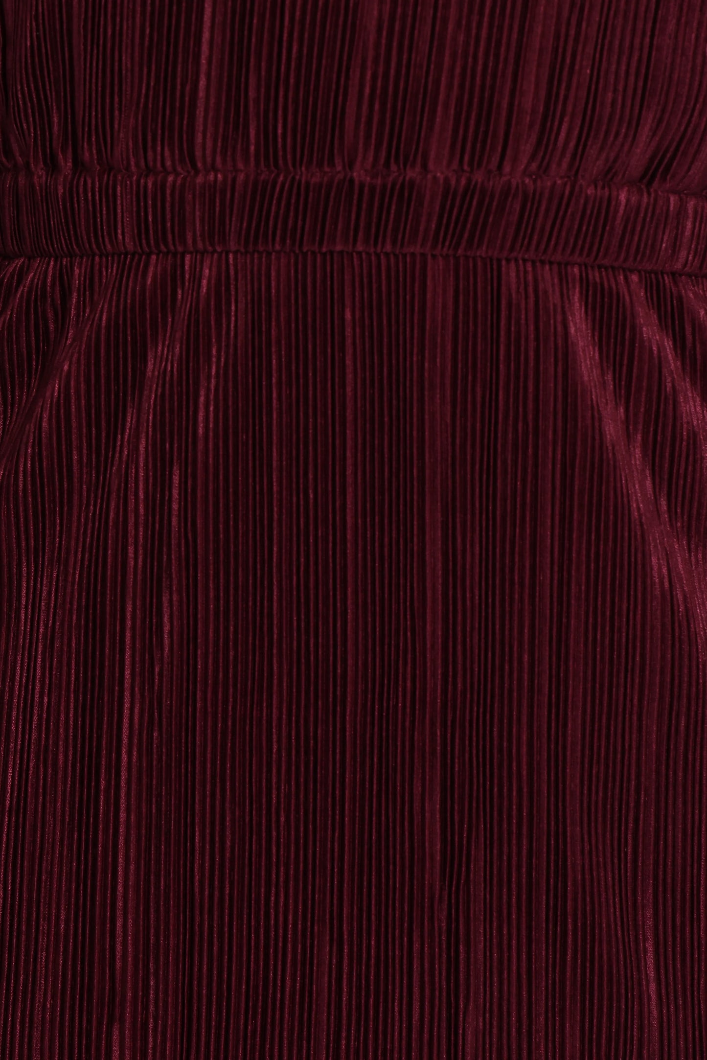 Pontee One Shoulder Pleated Midi Dress Burgundy