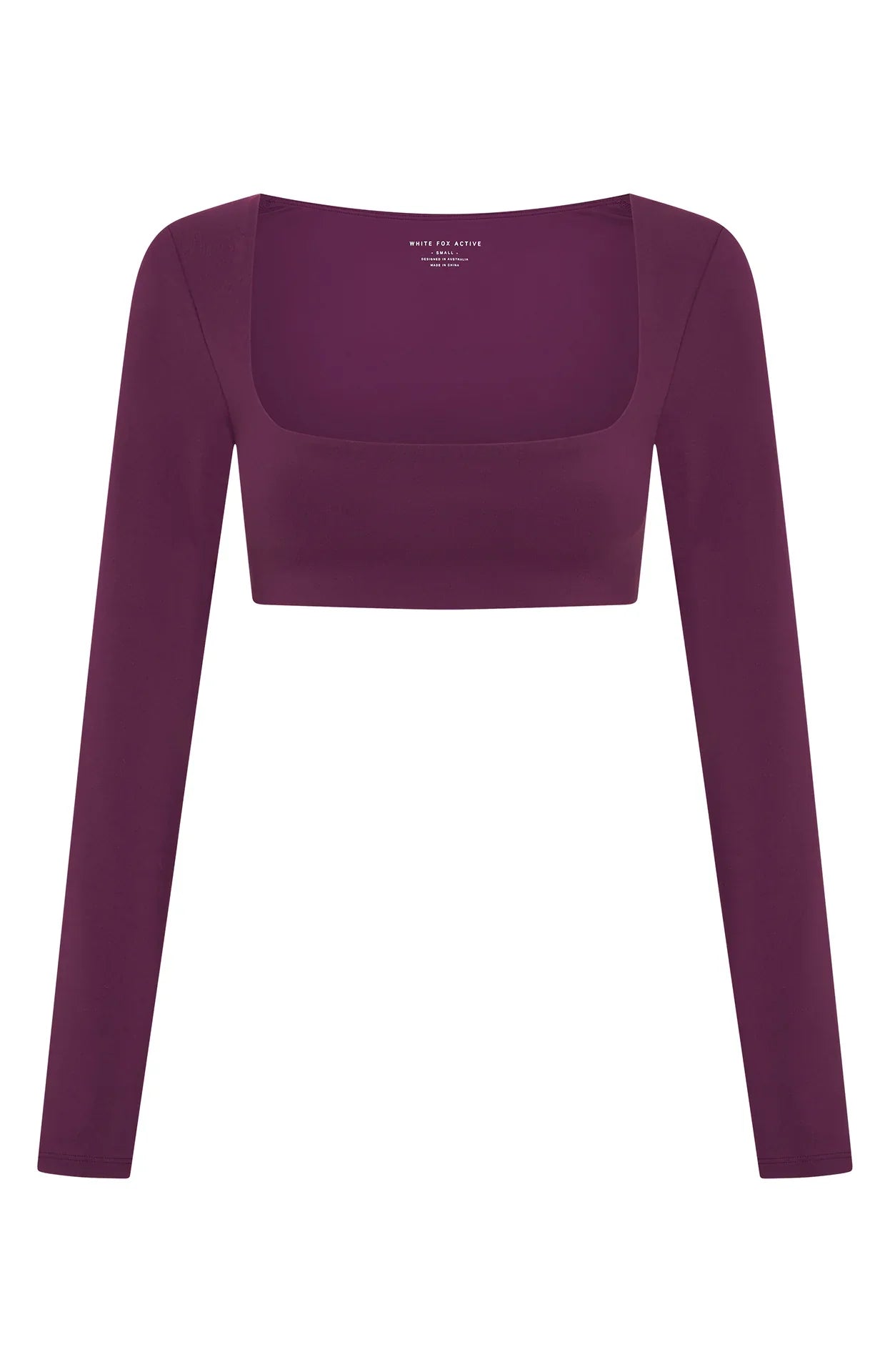 Thriving Long Sleeve Crop Plum