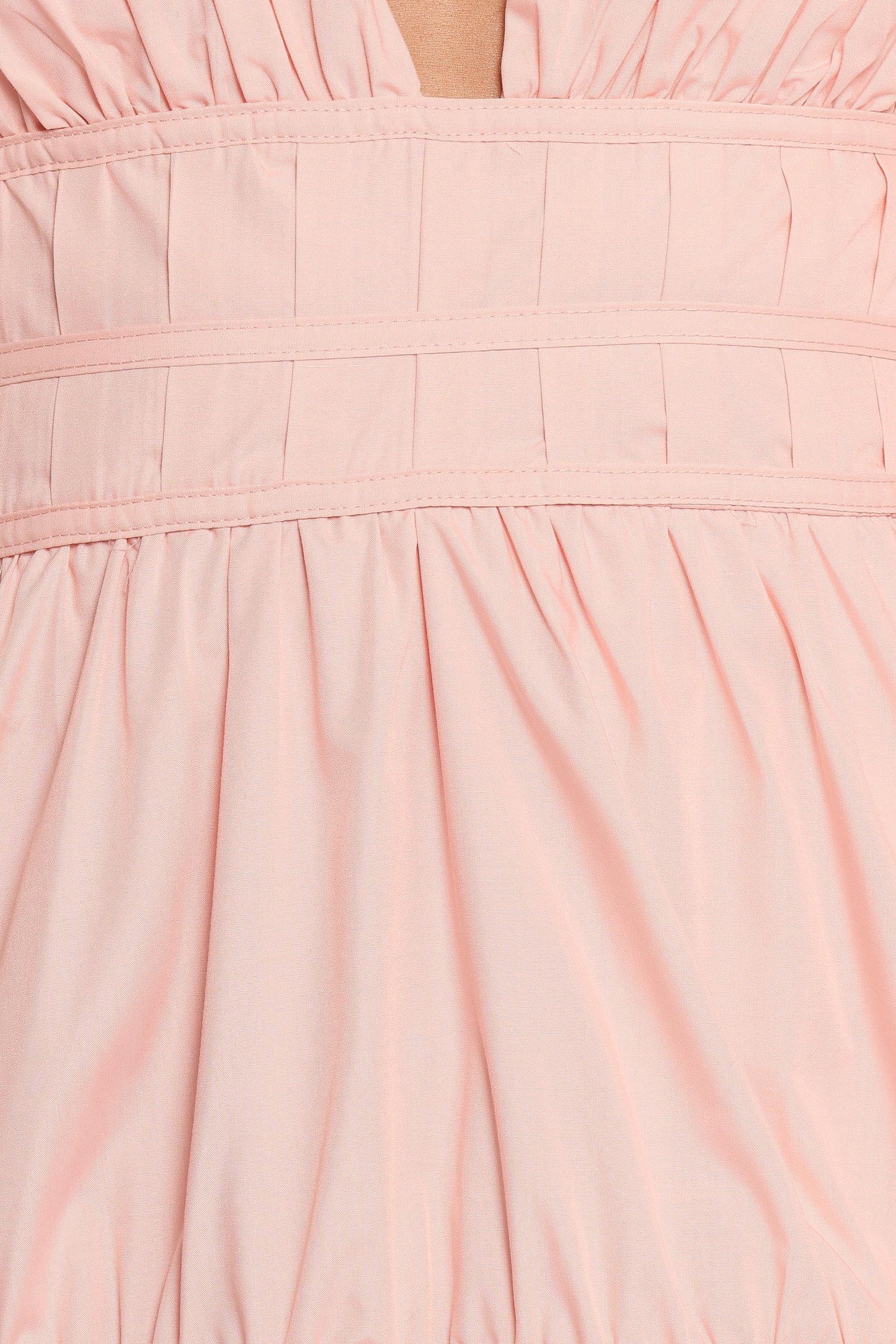 Joedy Puff Sleeve Midi Dress Pale Pink
