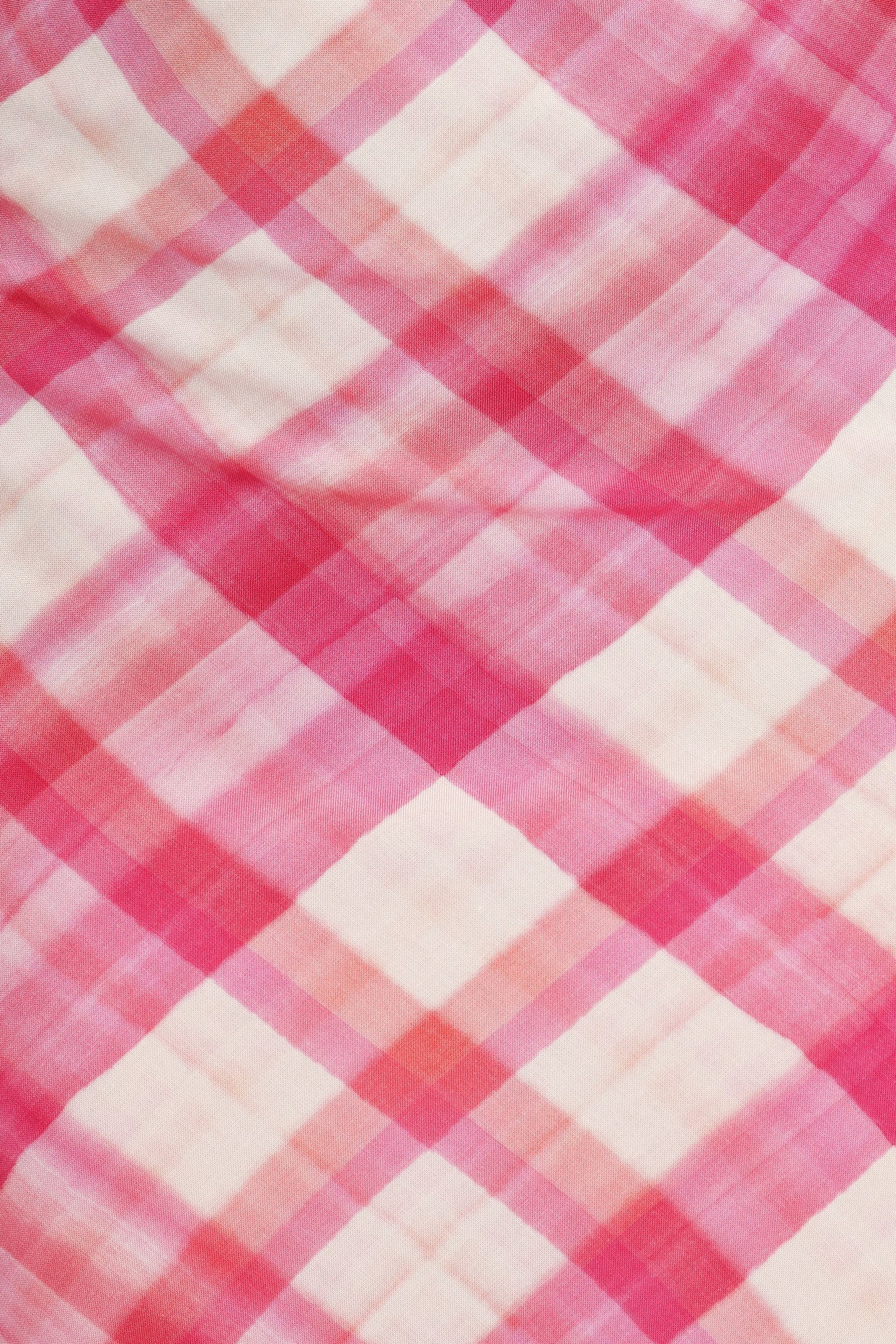 Morghan Midi Dress Pink Check