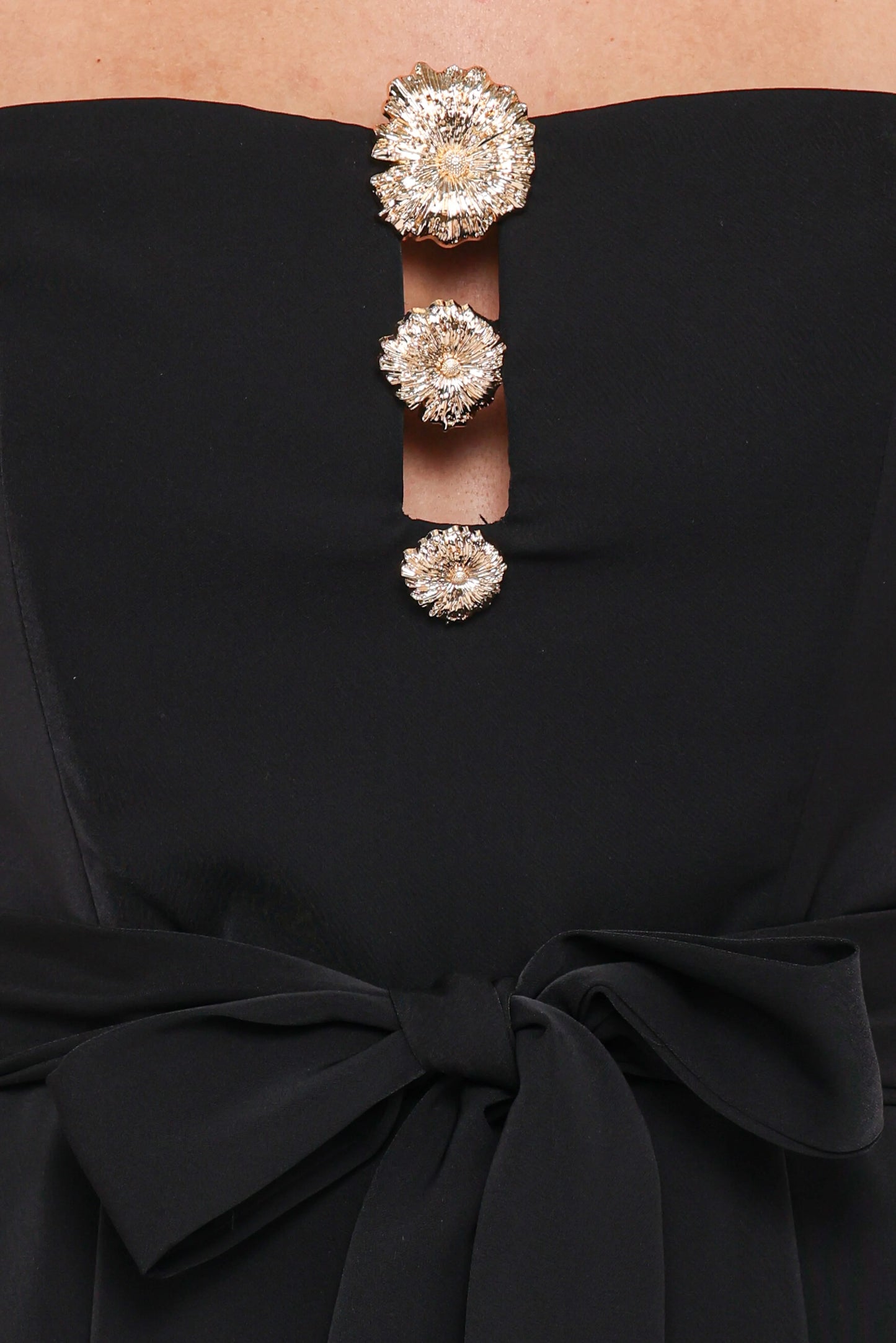 Rois Strapless Jumpsuit Black