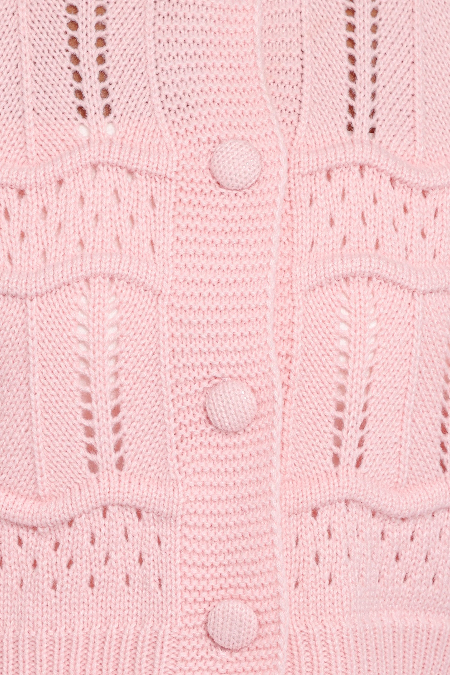 Aidy Crop Button Front Cardigan Pink