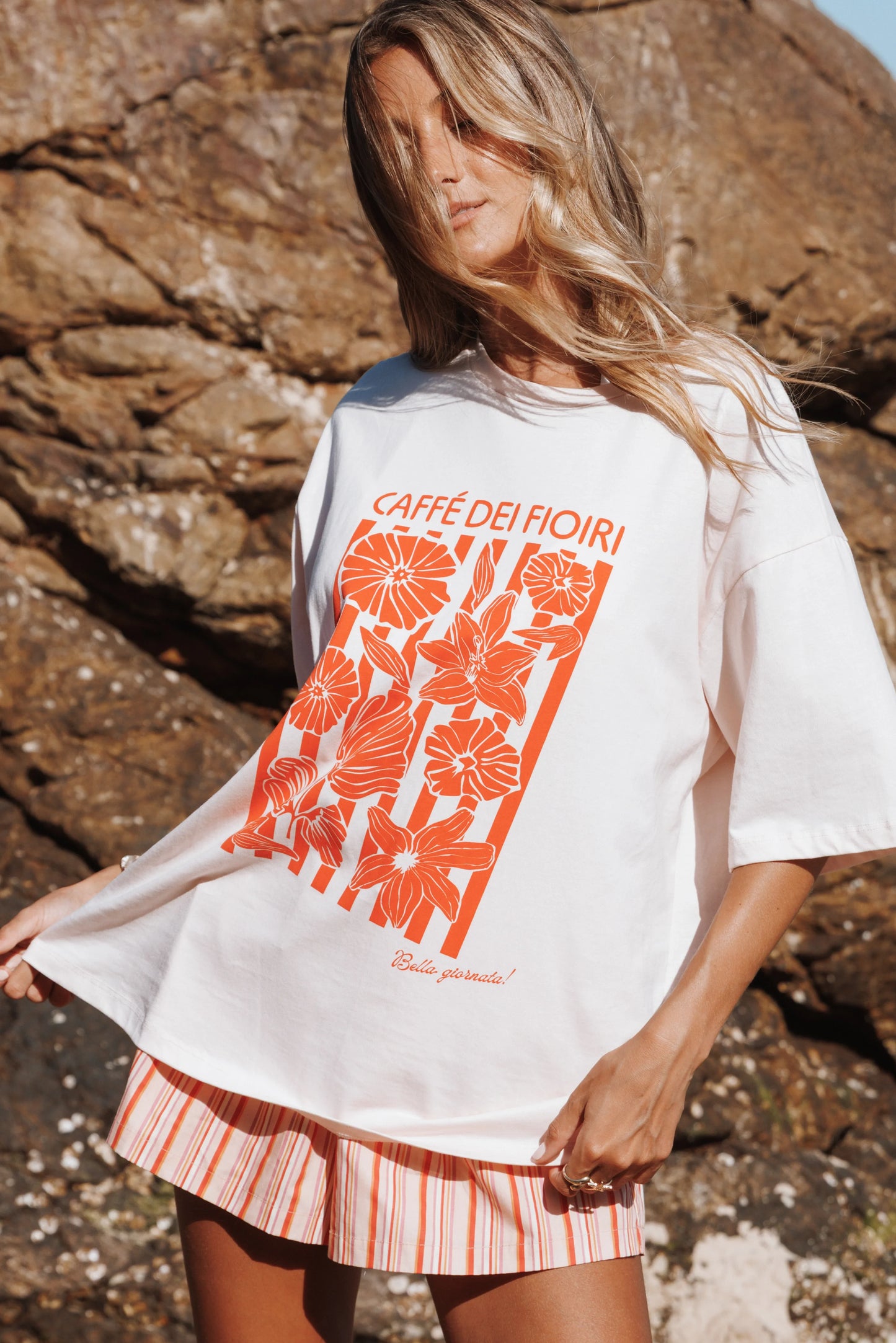Caffe Dei Fiori Tee Pink