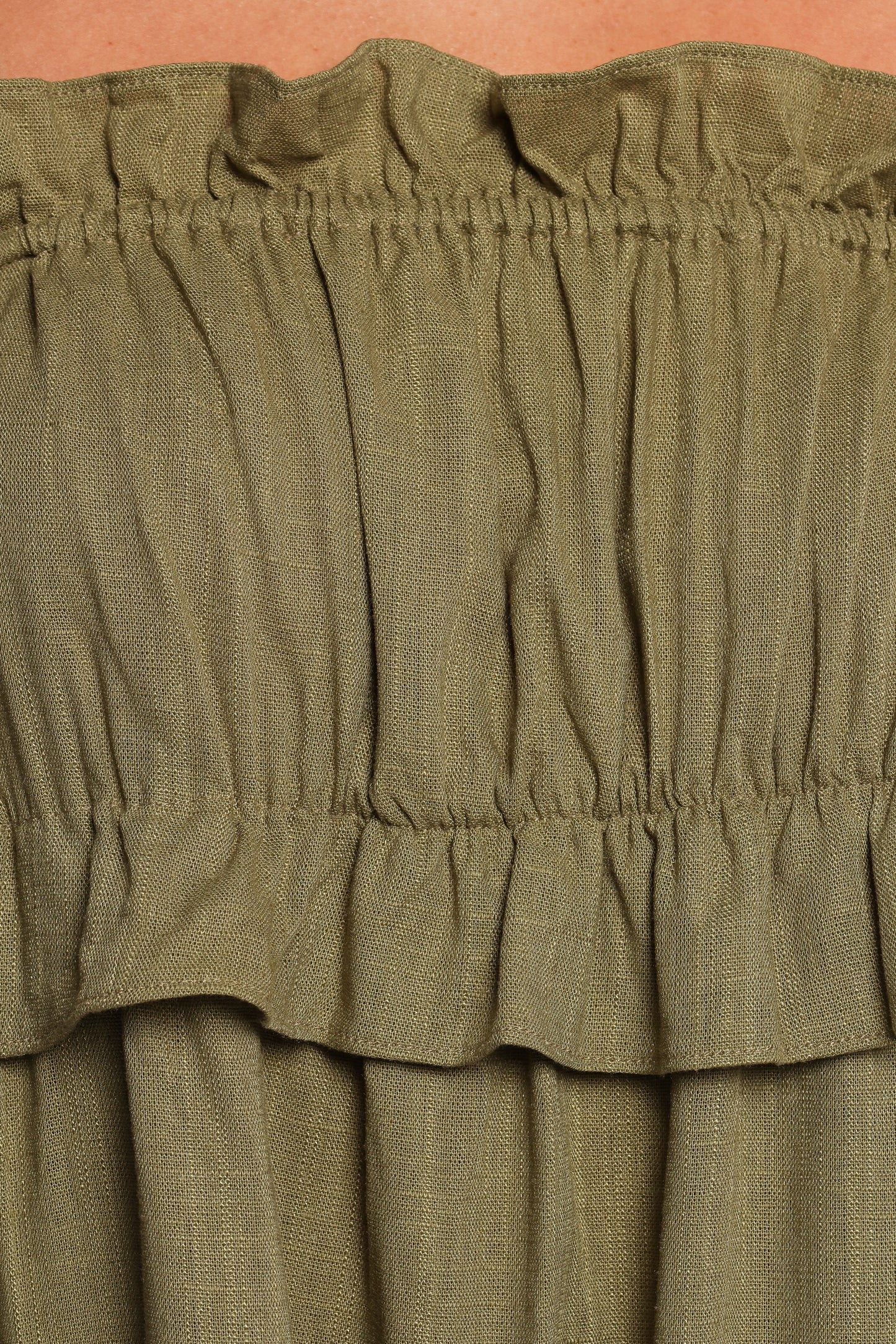 Orion Frill Strap Mini Dress Olive