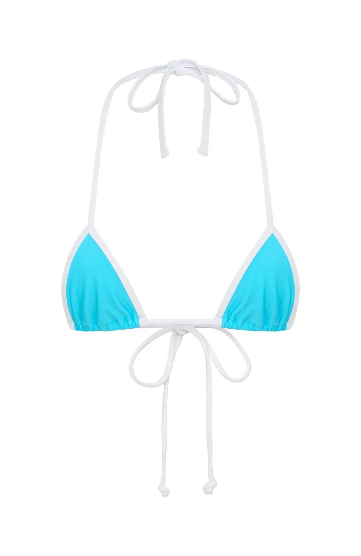 Inka Micro Bikini Top Paradise Blue White