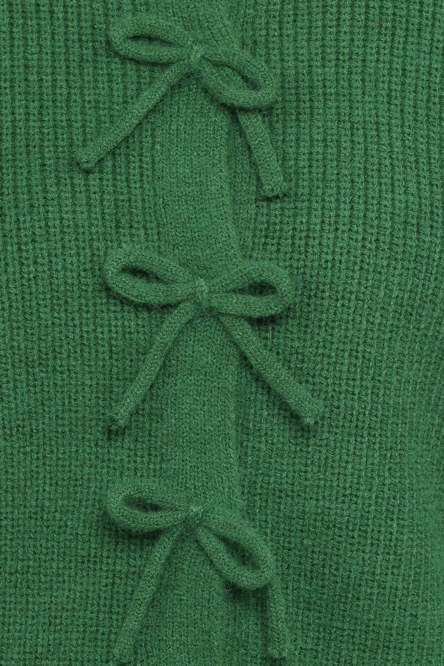 Wilde Bow Front Cardigan Green