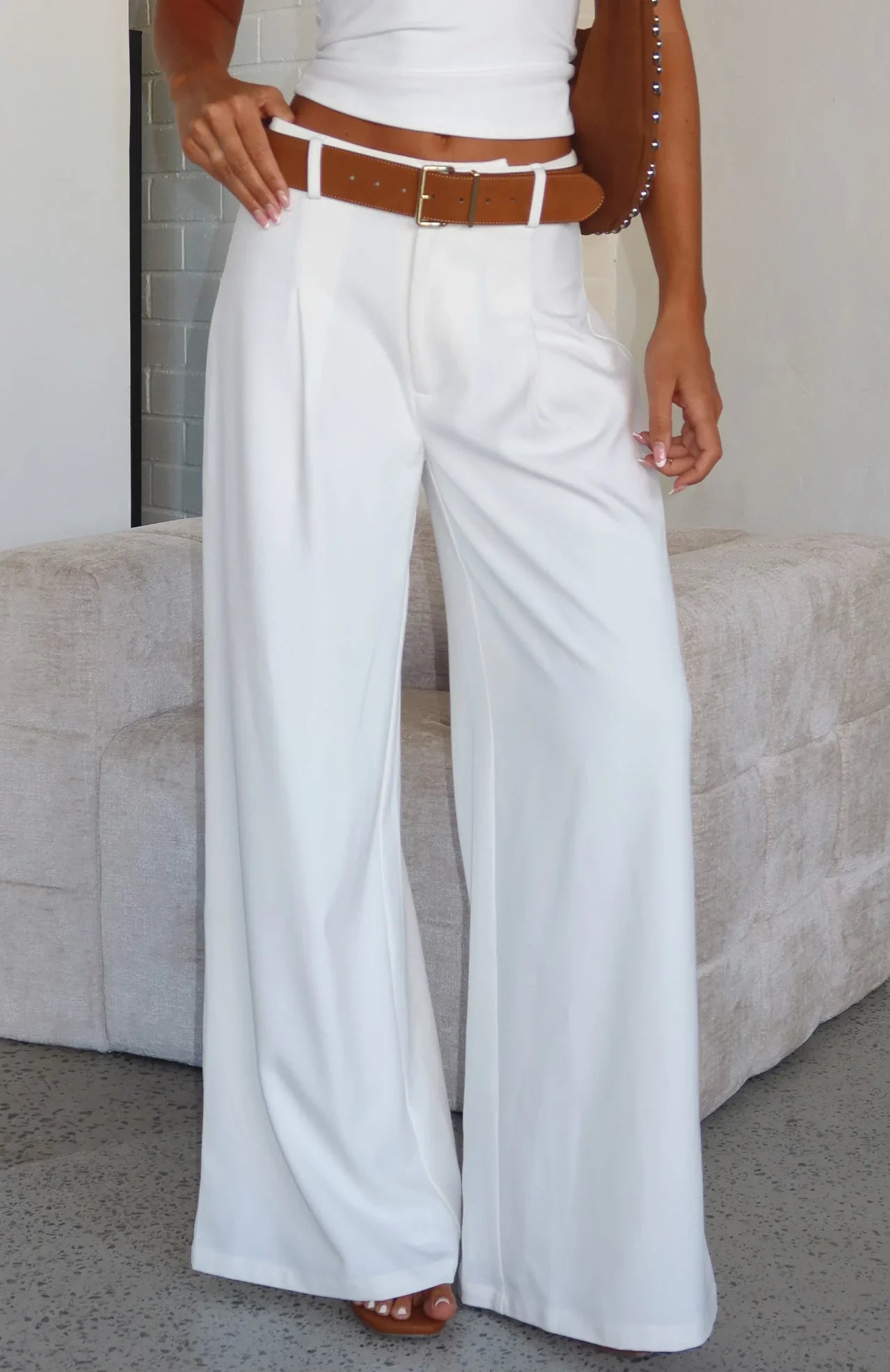 Its Now Or Never Pants White