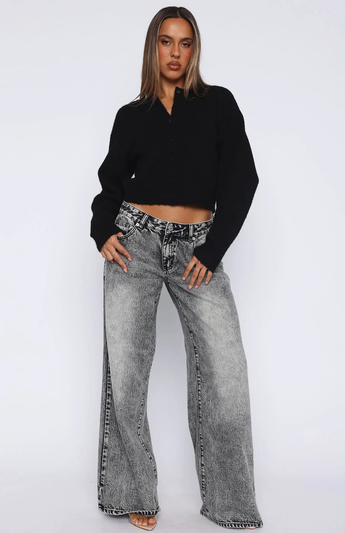 Warm Whispers Knit Cardigan Black