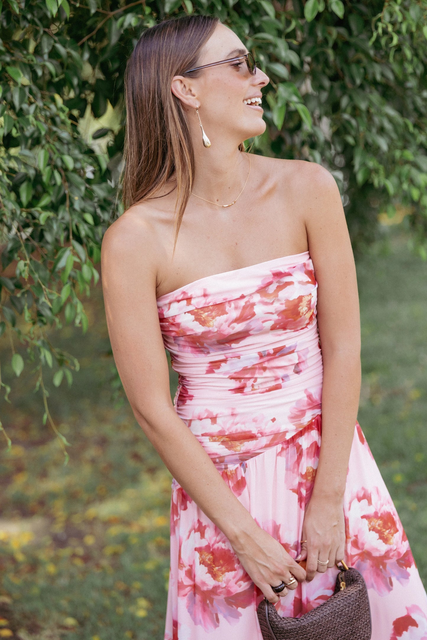 Calypso Maxi Dress Pink Peony