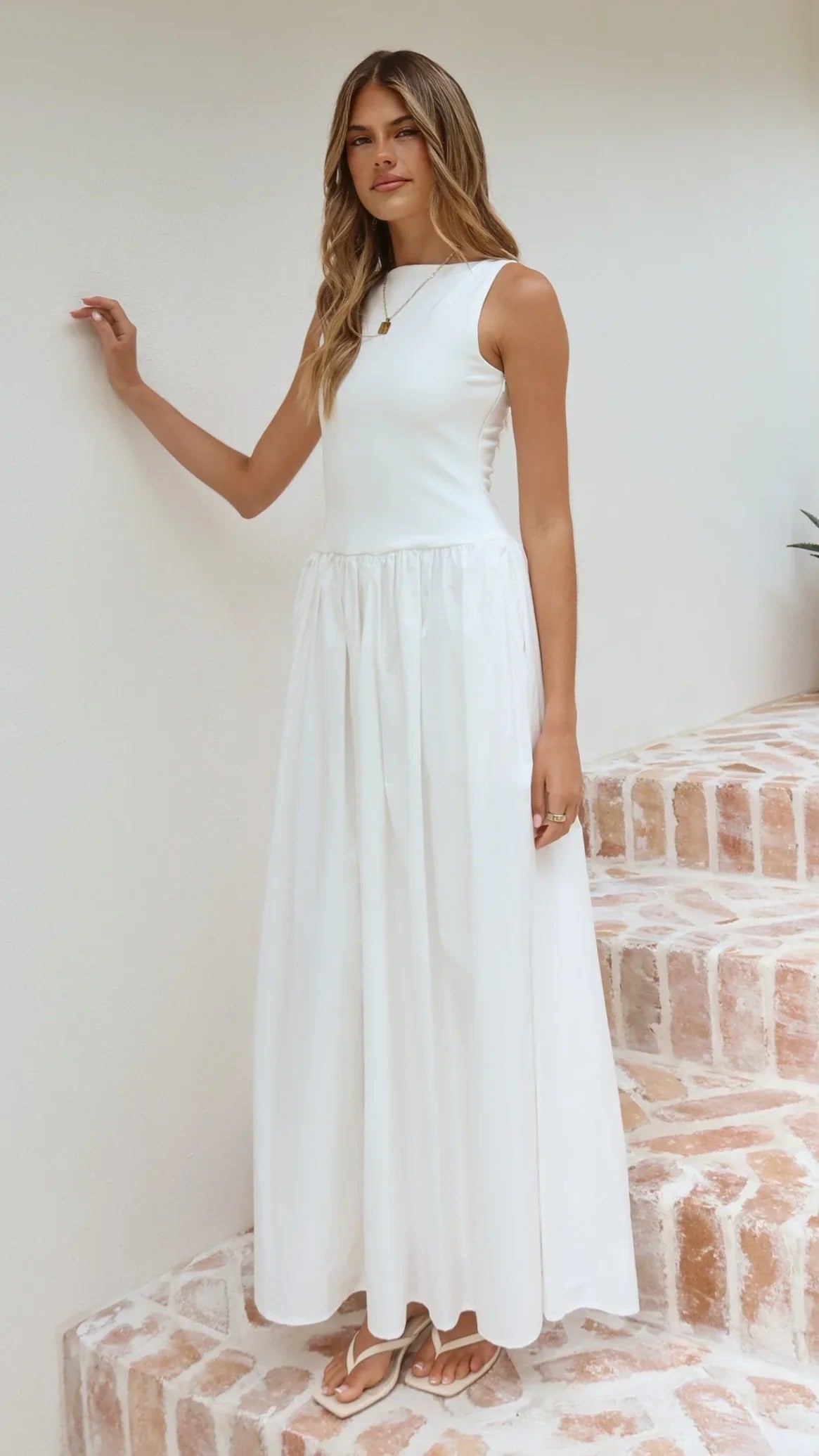 Alita Maxi Dress White