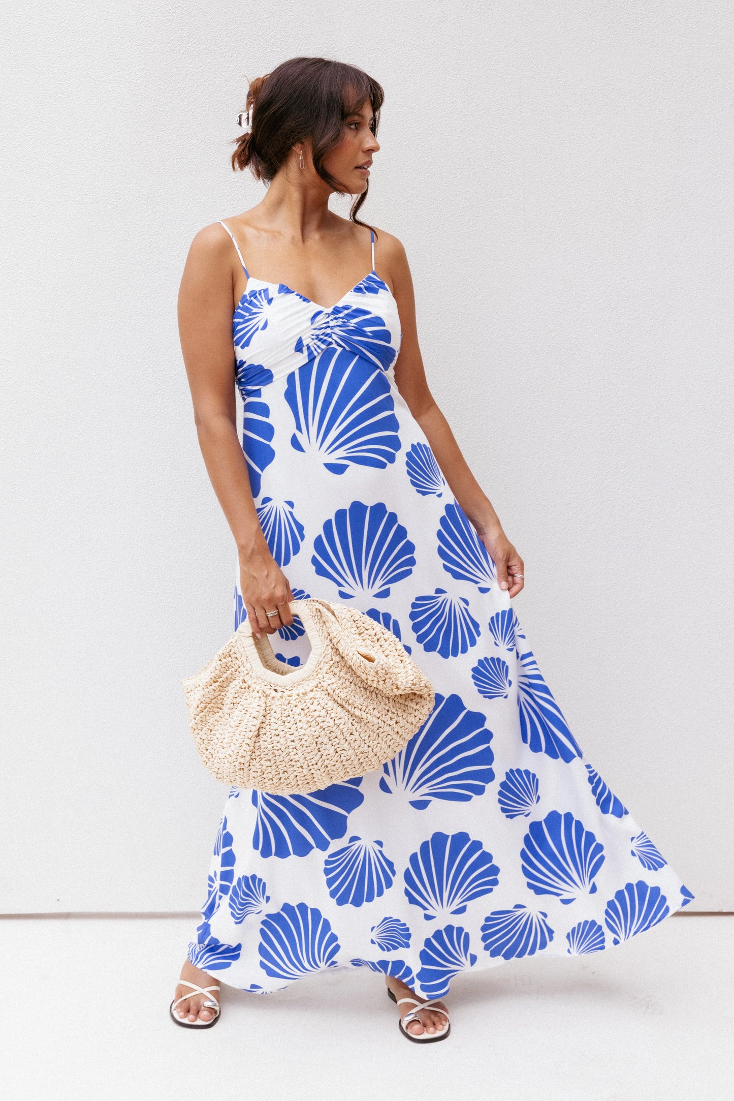 Tyla Maxi Dress Blue Shell
