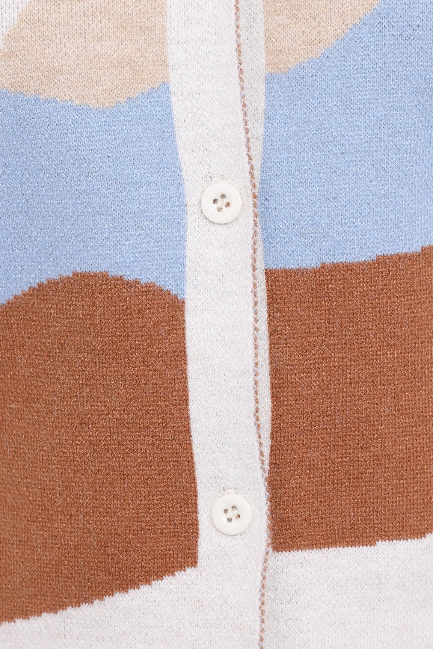 Tulula Abstract Print Cardigan Cream