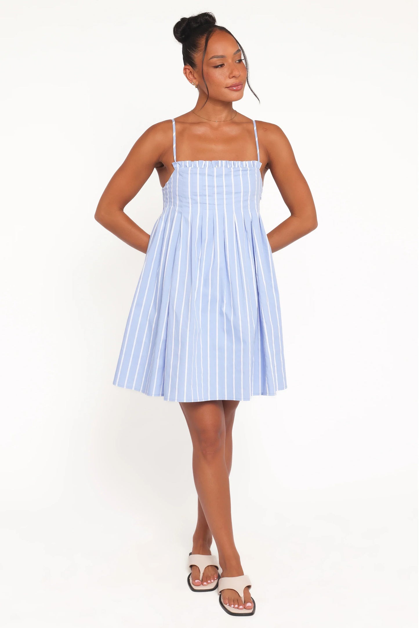 Cole Mini Dress Blue Stripe