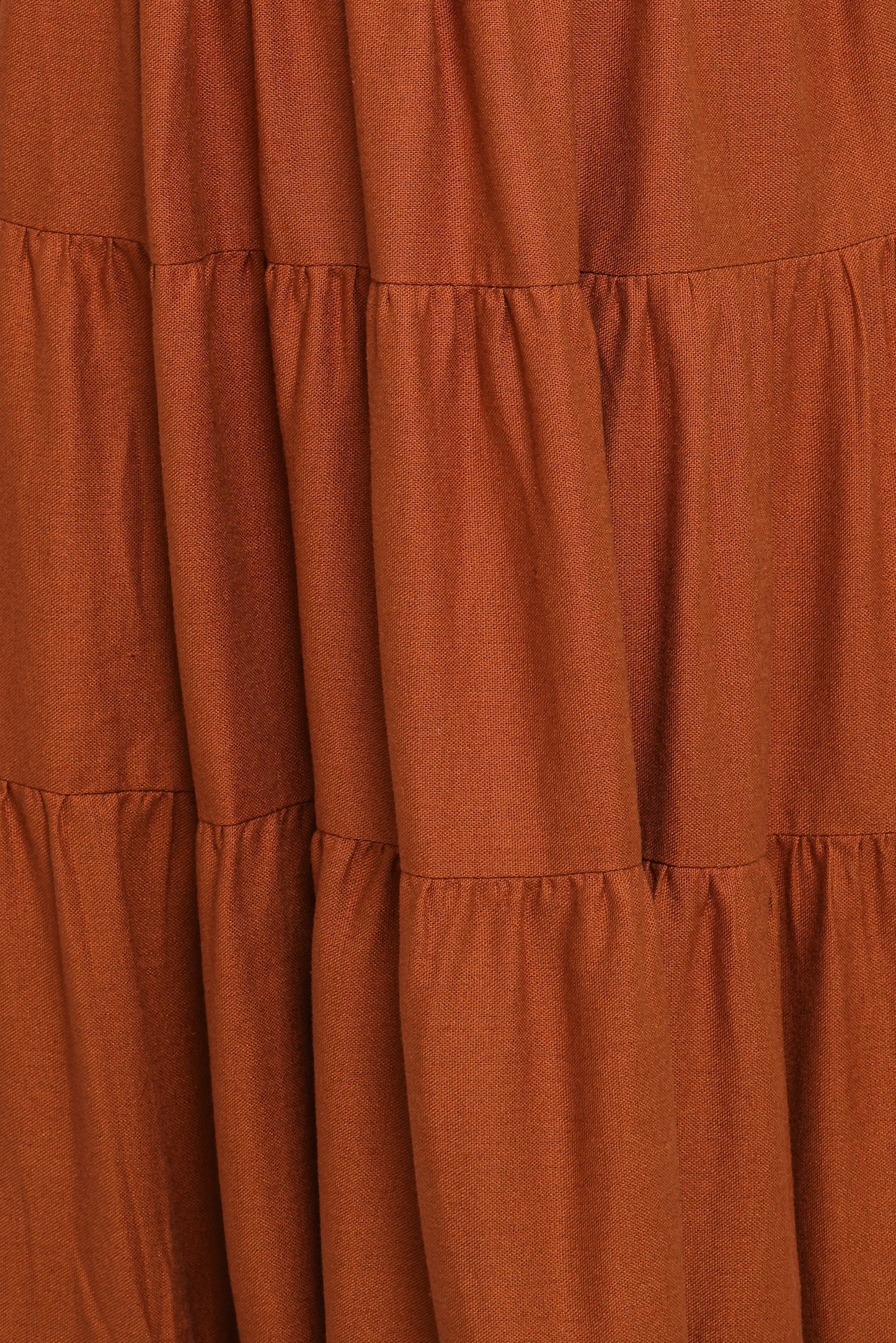 Sitara Strapless Midi Dress Brown