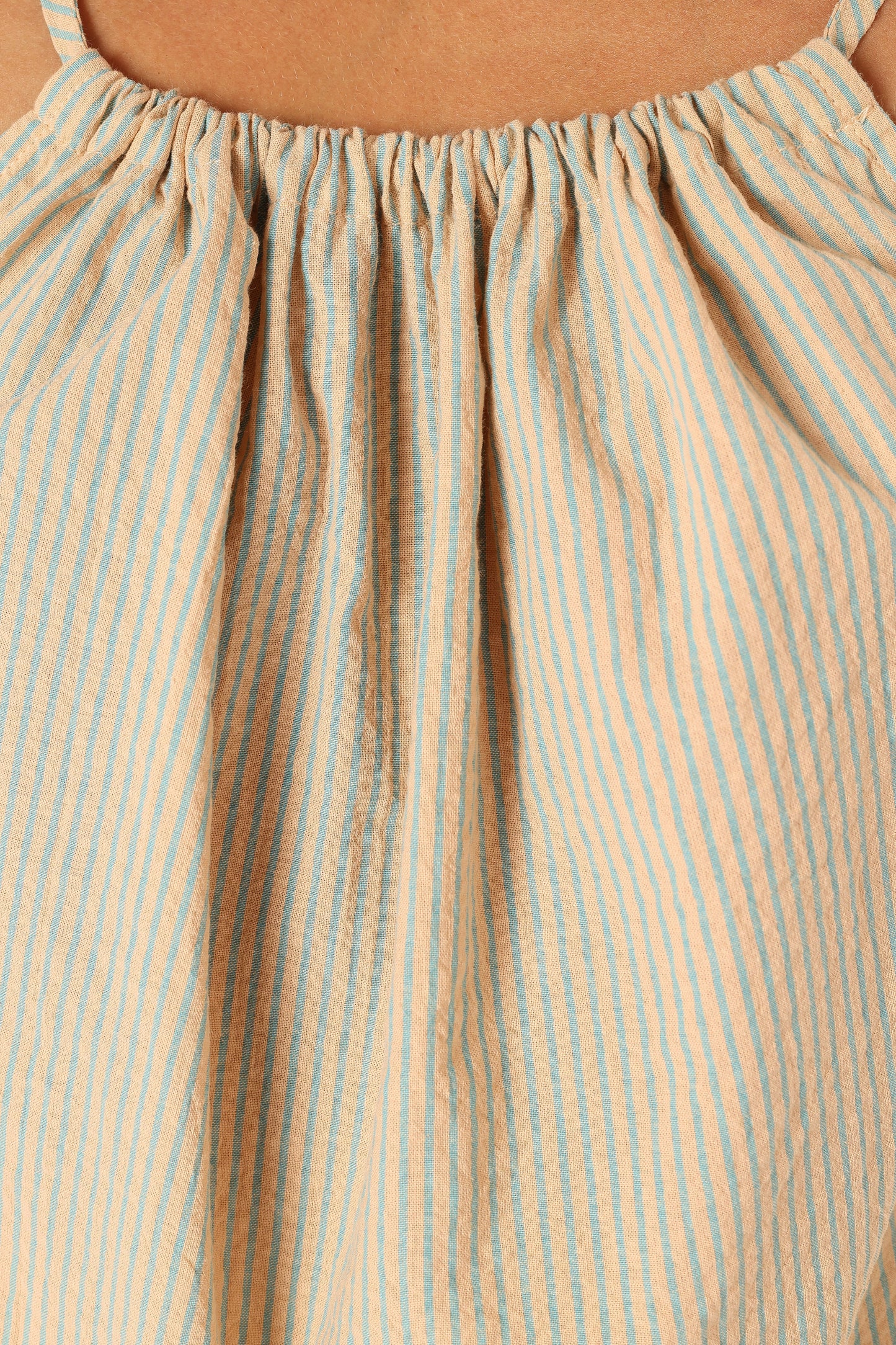 Savanna Striped Top Apricot