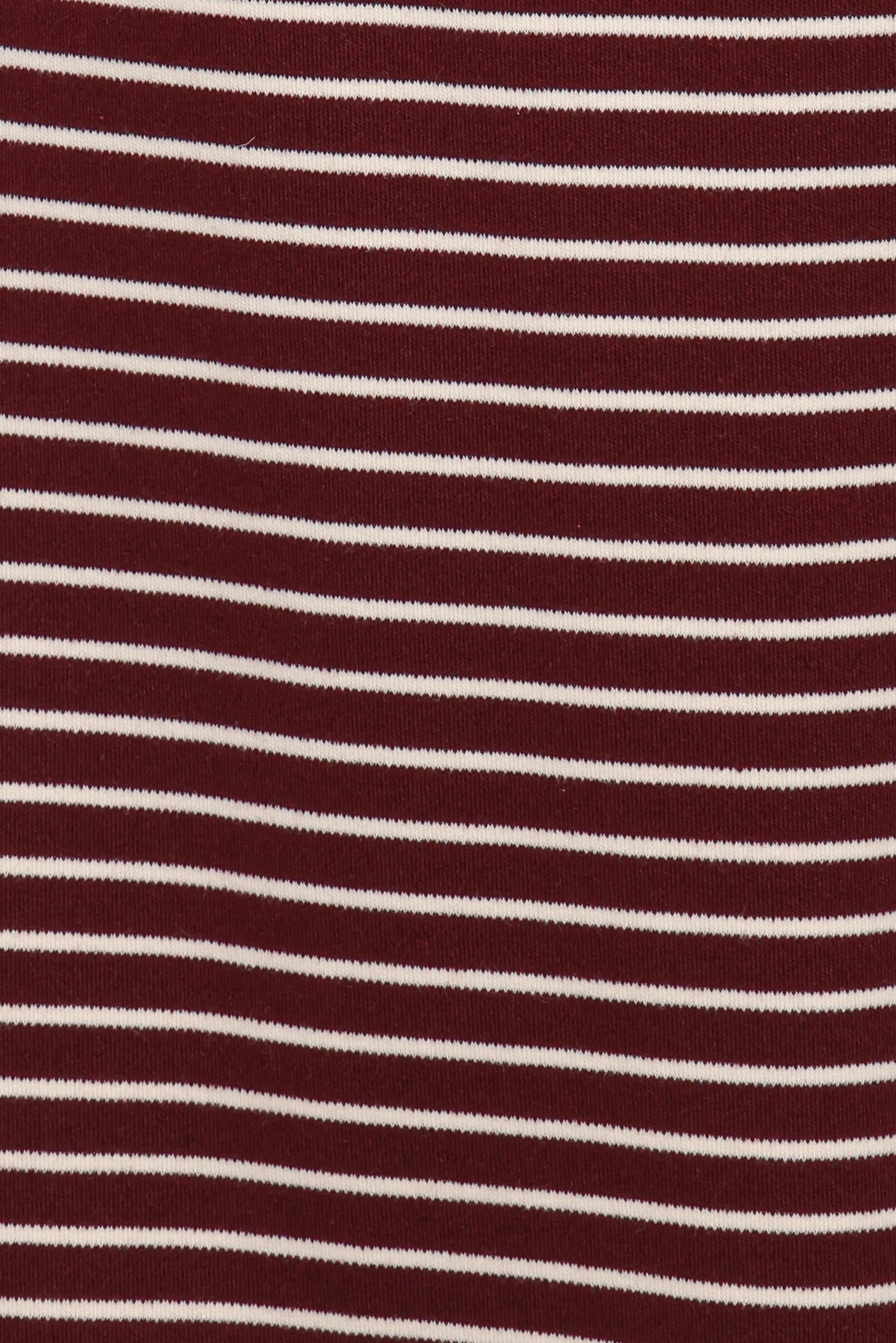 Wilda Oversized Tee Burgundy Cream Stripe