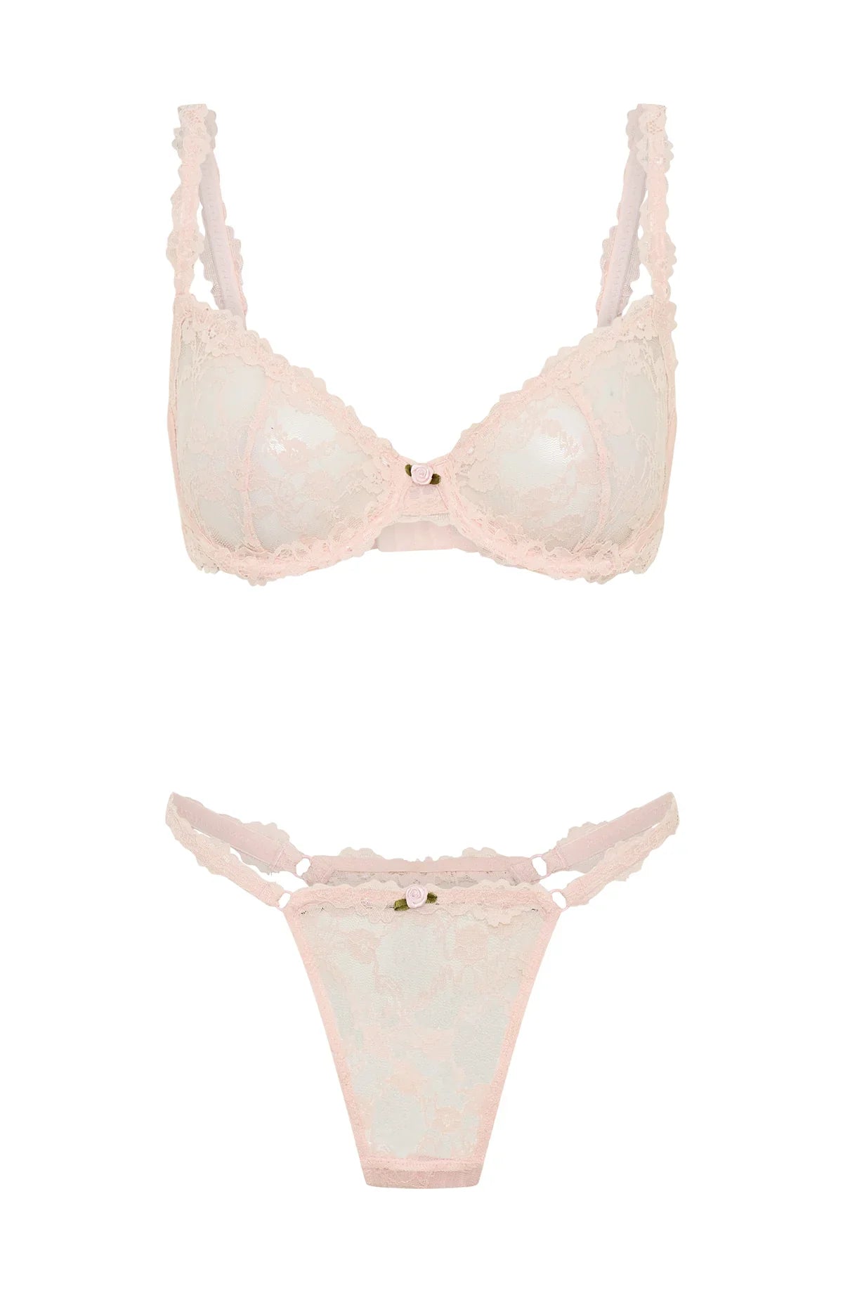 Cupids Call Lingerie Set Baby Pink