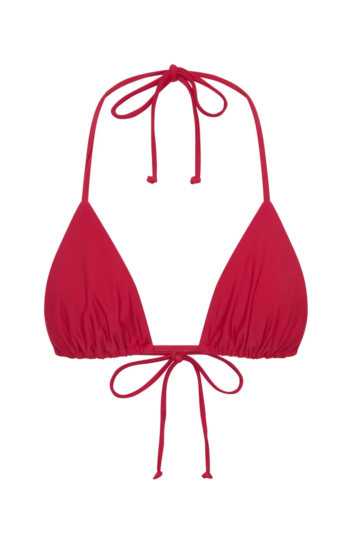 Golden Hour Bikini Top Cherry Red
