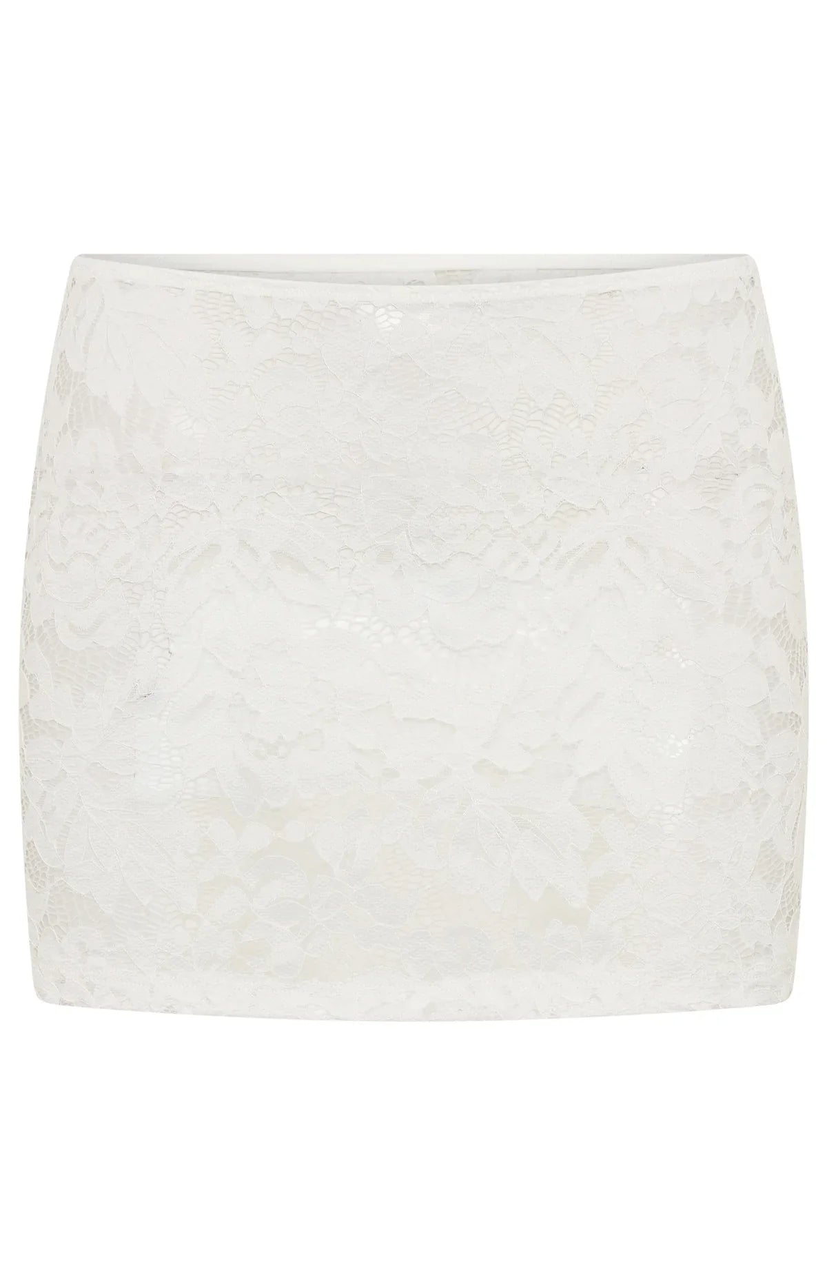 Forbidden Fruit Lace Mini Skirt White