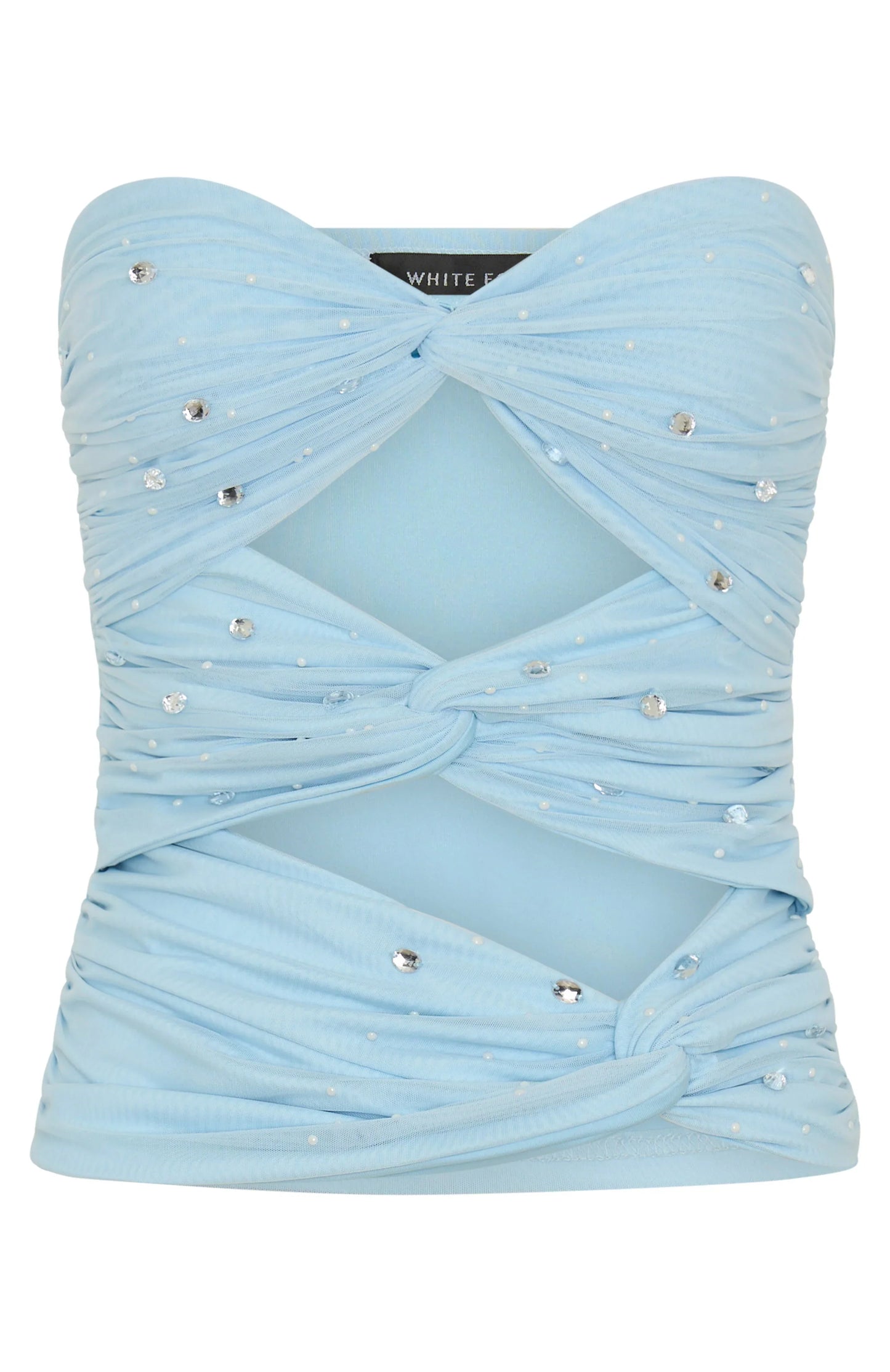 Taking Whats Mine Strapless Top Blue