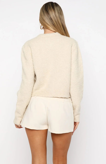 Layer Of Love Knit Cardigan Oat