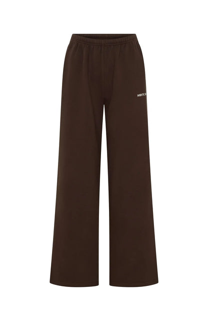 Test Drive Wide Leg Sweatpants Chocolate