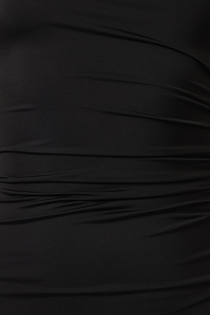 Avila One Shoulder Maxi Dress Black