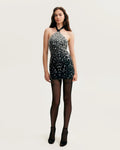Striking halterneck crystal embellished mini dress Xo Xo