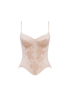 Beige sculpting lace corset Parisienne