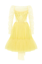 Bright Yellow tulle dress