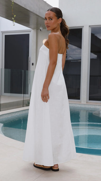 Connie Maxi Dress White