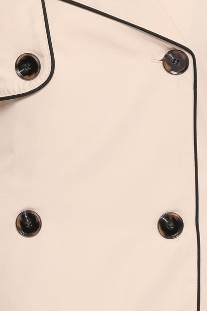 Franklin Cropped Trench Ecru