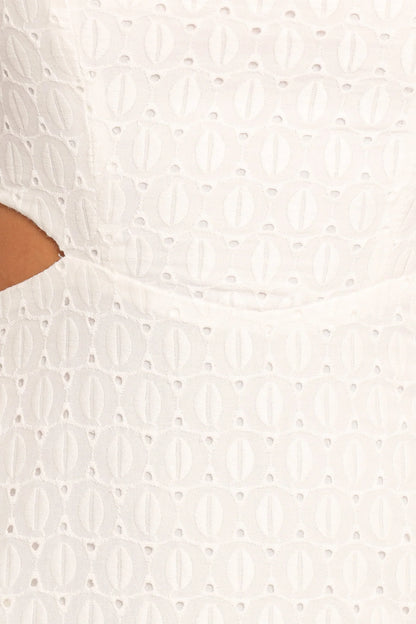 Laura Midi Dress White