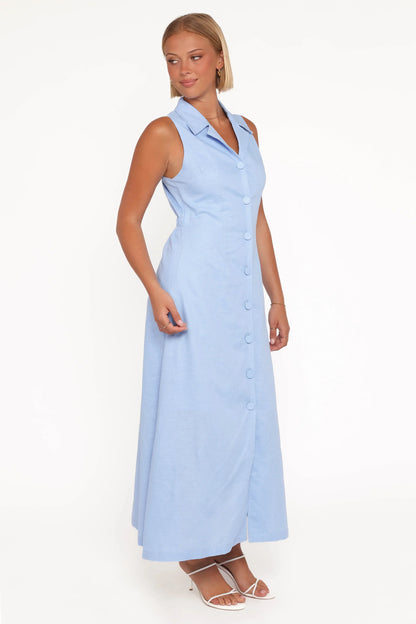 Galia Midi Dress Blue