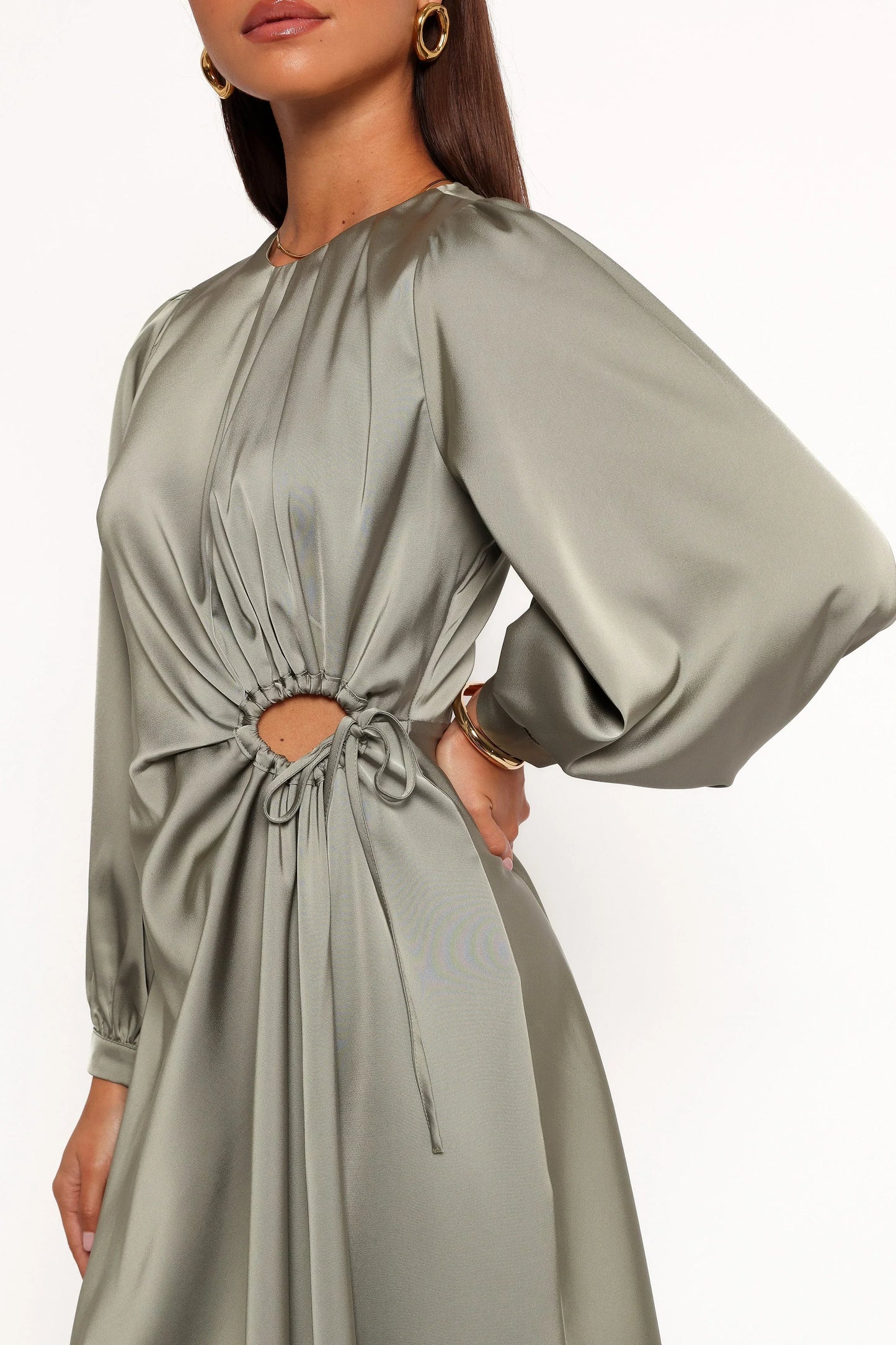 Windsor Long Sleeve Maxi Dress Olive