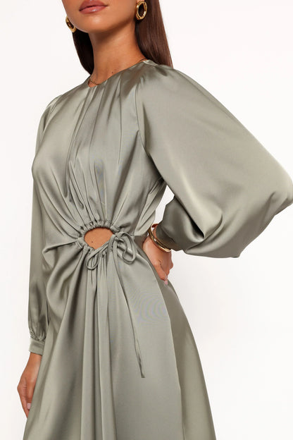 Windsor Long Sleeve Maxi Dress Olive