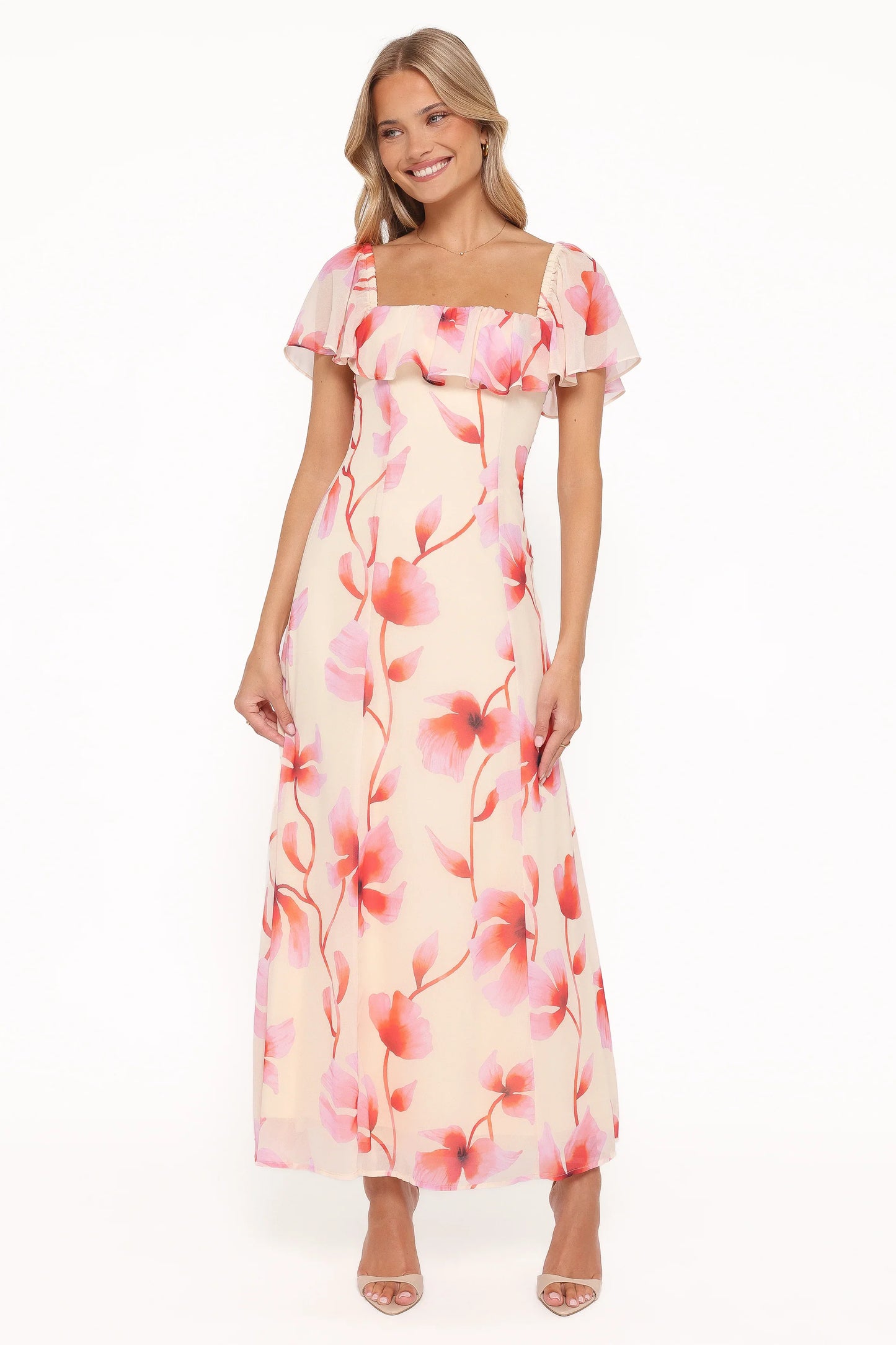 Kamie Maxi Dress Pink Floral