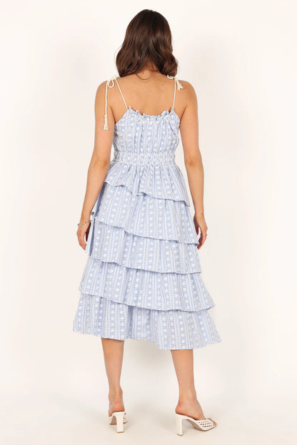 Cora Midi Dress Blue