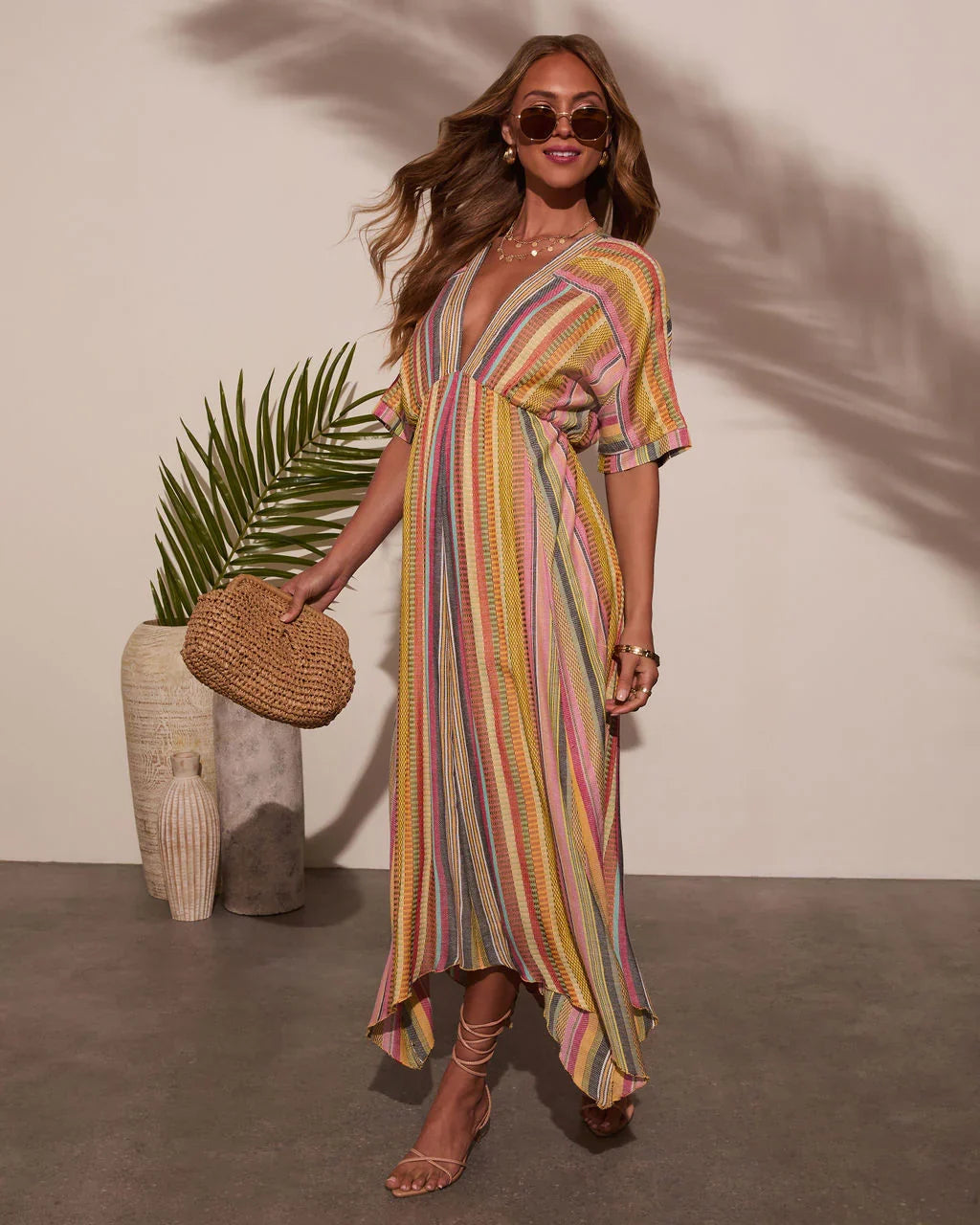 Vivica Striped Maxi Dress