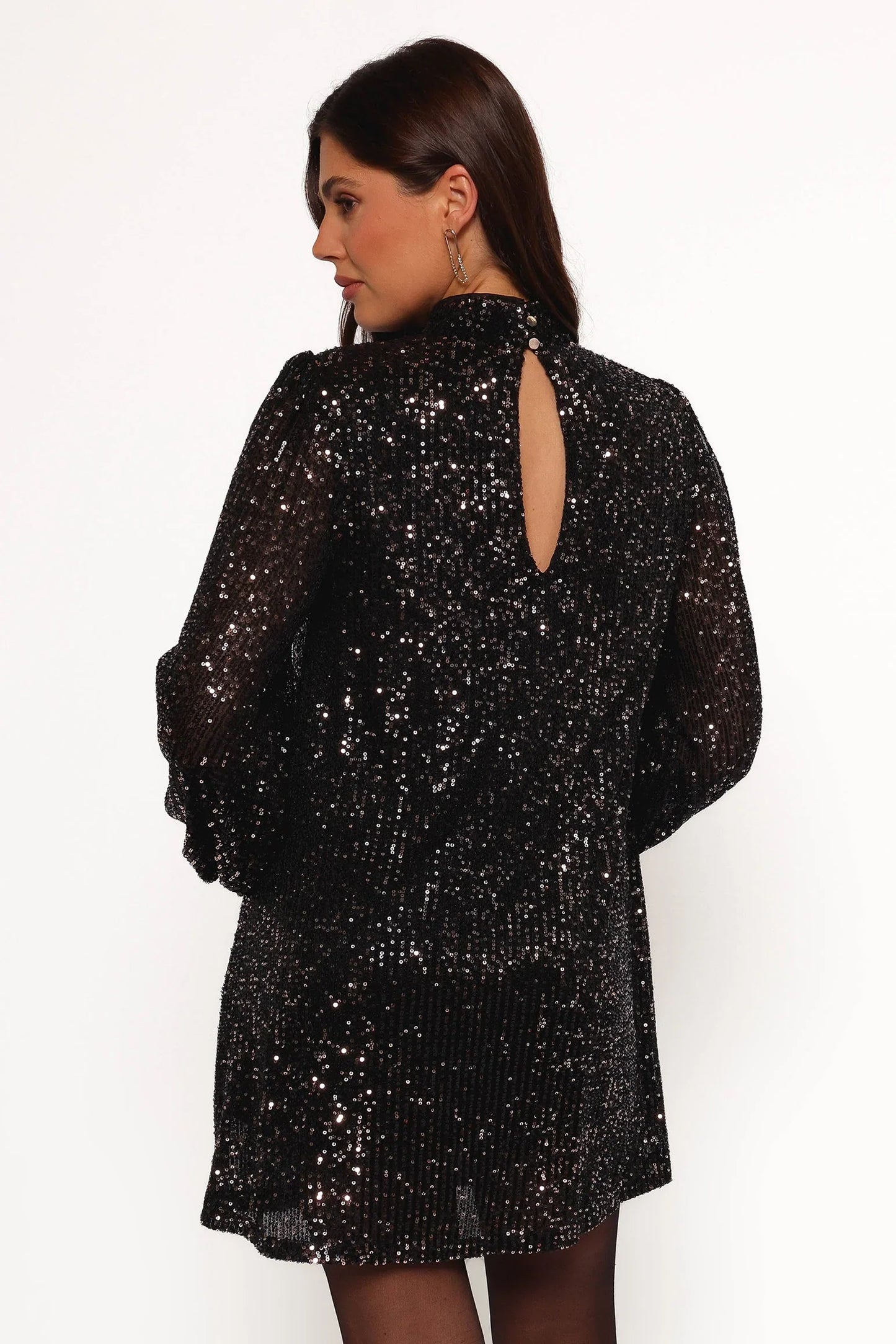 Springfield Mini Dress Black Gold