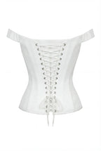 Soft White Corset with Lace Trim