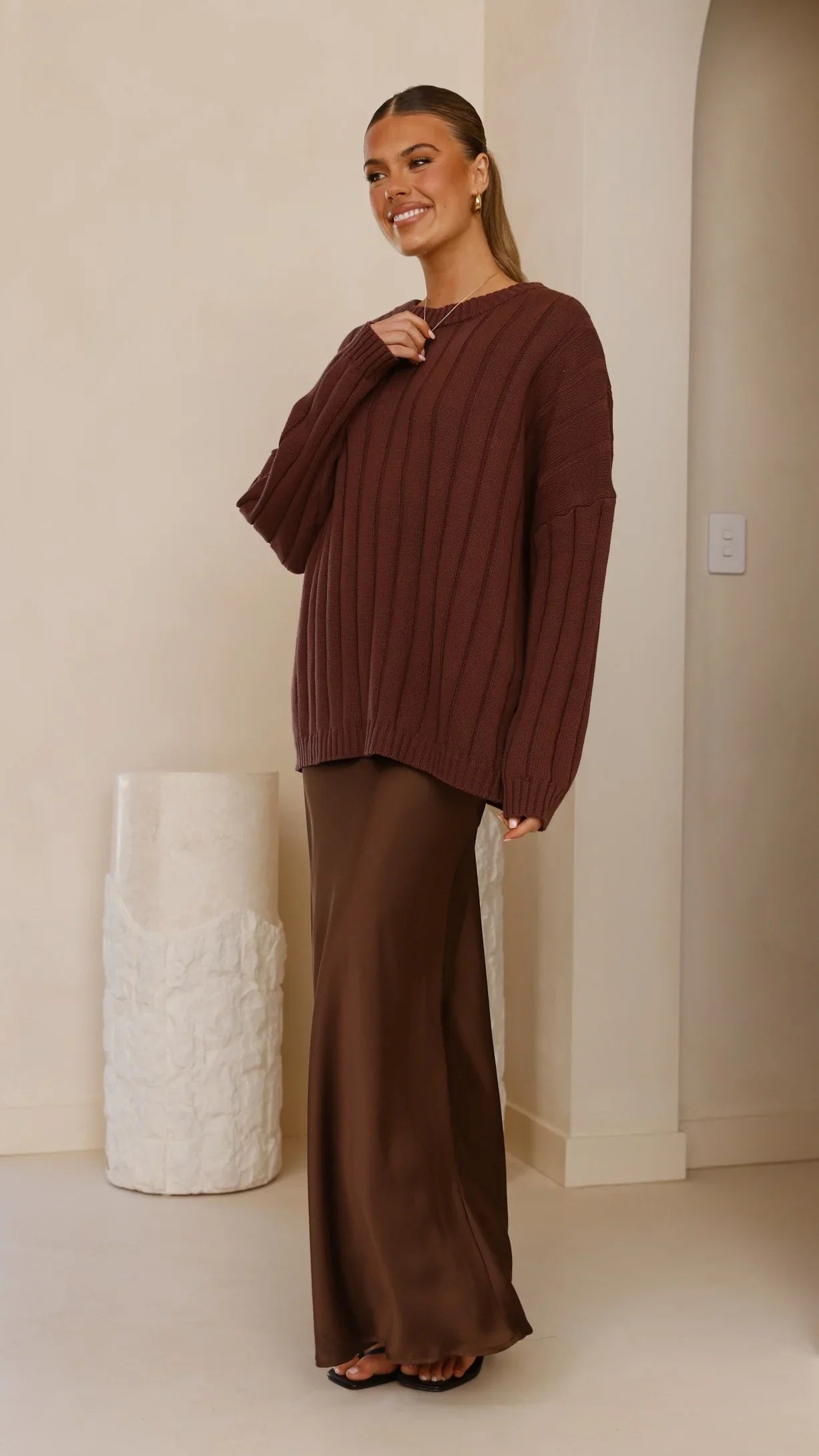 Naiva Oversized Knit Brown