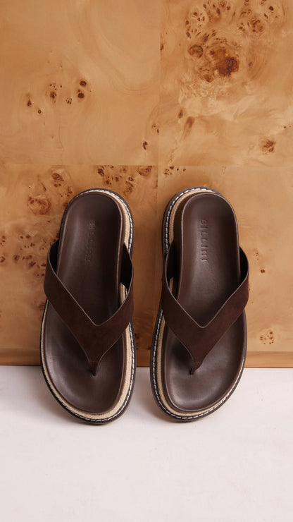 Arley Slide Cocoa Suede