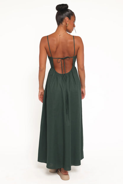 Savannah Maxi Dress Forest Green