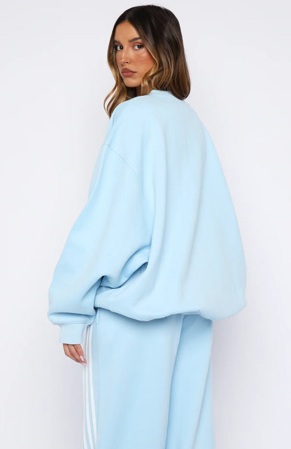 Release 15 Janie Oversized Drop Shoulder Sweater Blue