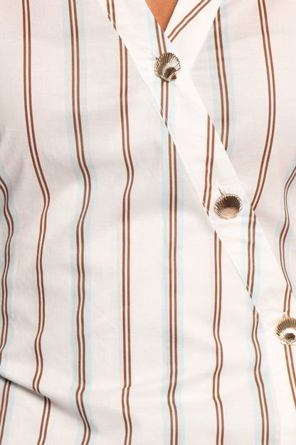 Hayes Mini Dress Blue Stripe