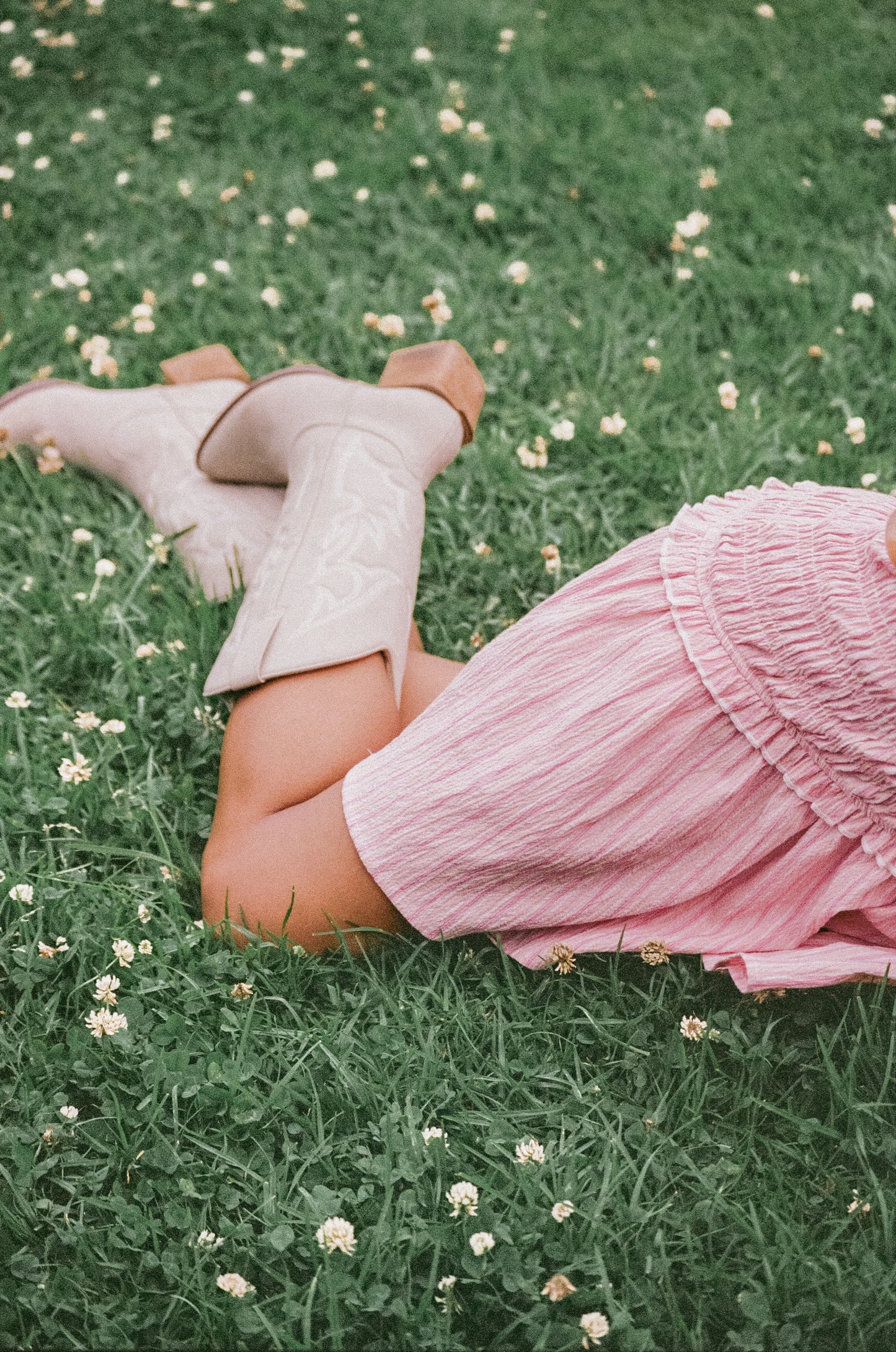 Kaelyn Gather Mini Dress Pink Stripe