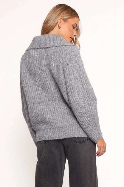 Miffy Zip Through Cardigan Grey